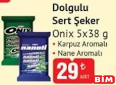 ONİX DOLGULU SERT ŞEKER 5X38 G